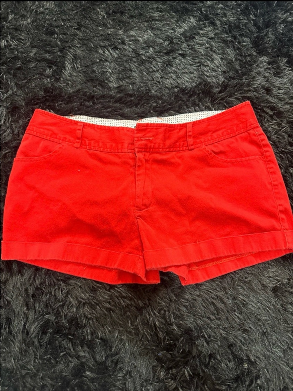 Guess Women's Bright Red Chino Bermuda Shorts